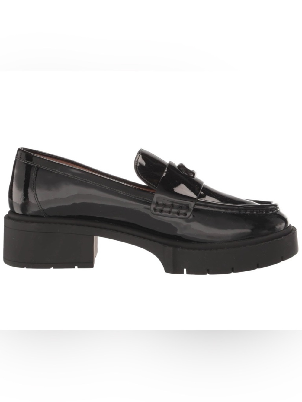 Coach Black Patent Leather Leah Loafer - Picture 7 of 9